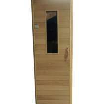 Дверь для бани со стеклом ДО 13, в Москве