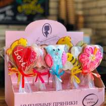 Продажа имбирных пряников на палочке «Марусин пряник»!, в Красноярске