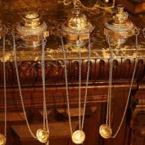 Коллекция из пяти серебряных лампад эпохи Ампира. Российская Империя, Москва, 1830-1840-х гг., в Санкт-Петербурге
