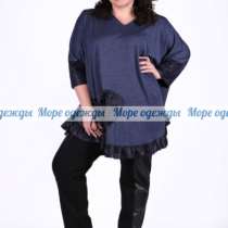 Брюки женские большого размера 64-66 с кожаными вставками, в Москве