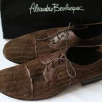 Aleandro Bevilacqua мужские туфли из Италии (ручной работы) + подарок ремень Stefano Corsini, в Москве