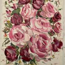 Картина маслом Цветы Мастихином, в Москве