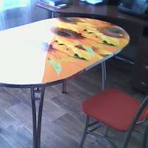 Продам новый стеклянный стол и два стула, в Самаре