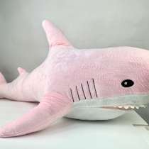 Новая мягкая игрушка розовая акула 100 см, в Москве