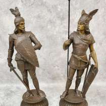 Скульптура парная Воины, металл шпиатр, ручная роспись, в Ставрополе
