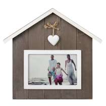 MF-6820 Фоторамка горизонтальная, домик, одно сердечко, МДФ /24, в Москве