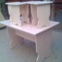 Стол кухонный с 4- мя табуретками, хорошего качества продам, в г.Тараз