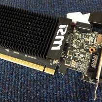 Новая Видеокарта MSI nVidia GeForce GT 710 1GD3H LP, 1Гб, в Санкт-Петербурге