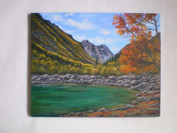 Продам картину "Домбай. Бадукское озеро."