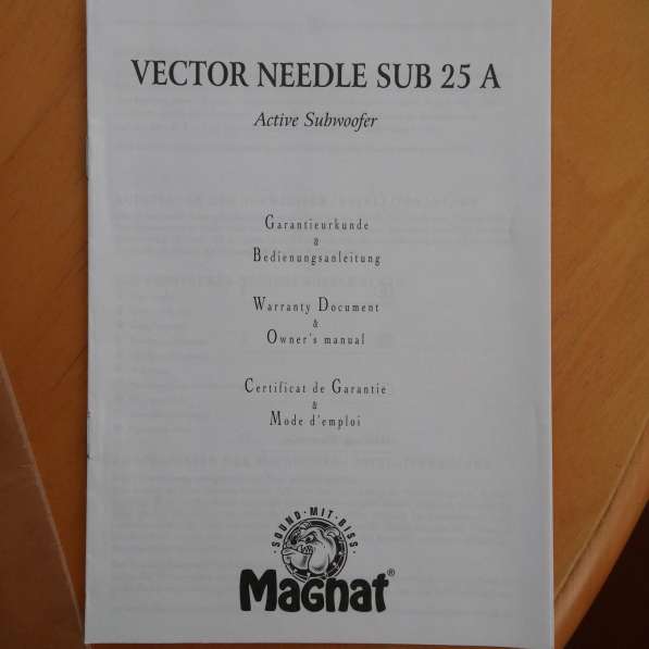 Сабвуфер Magnat Vector Needle Sub 25A (Германия) в Москве