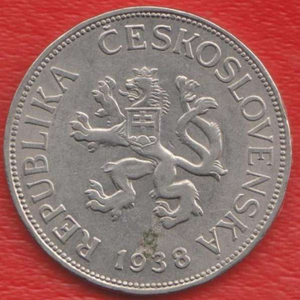 Чехословакия 5 крон 1938 никель малая диаметр 27 мм в Орле
