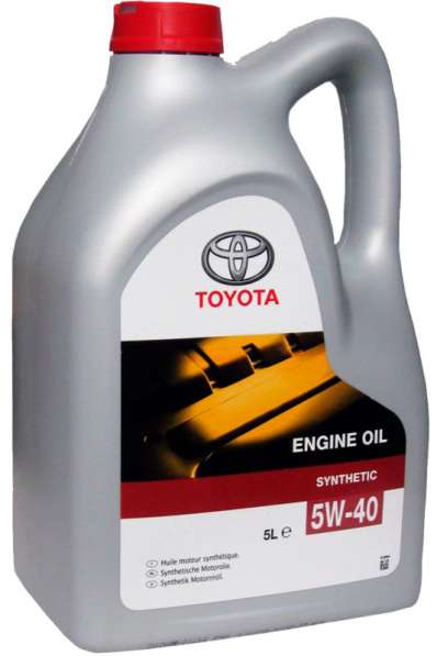 Масло TOYOTA ENGINE OIL 5W40 синтетическое 5 литров