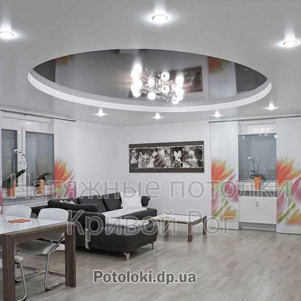 Натяжные потолки кривой рог в фото 11