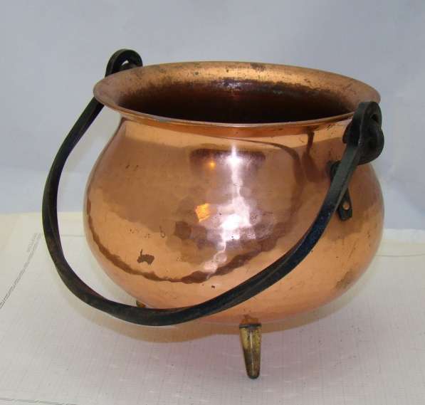 Кашпо медное винтажное (Q320) в Москве фото 5