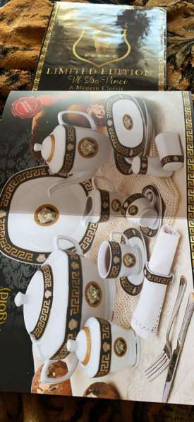 Столовый набор посуды Nero Blak(gold)