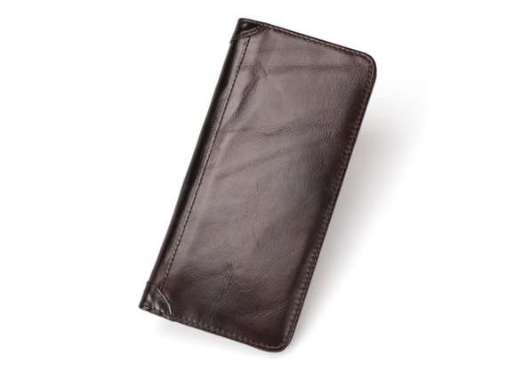 Тонкое кожаное портмоне с RFID protected/Натуральная кожа/По в фото 3