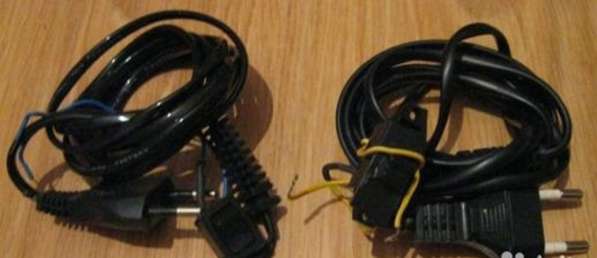 Электрический провод шнур кабель с вилкой и выключателем