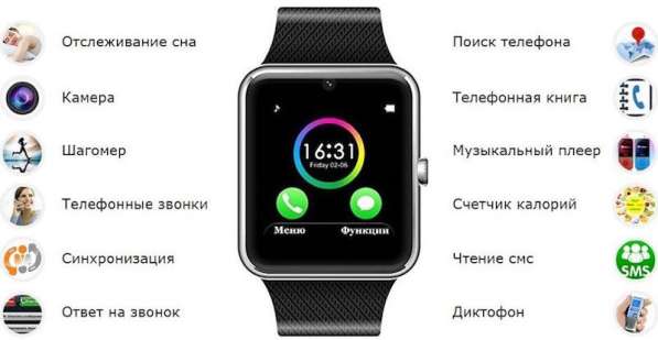Смарт часы - smart watch GT 08 - это смартфон на твоей руке