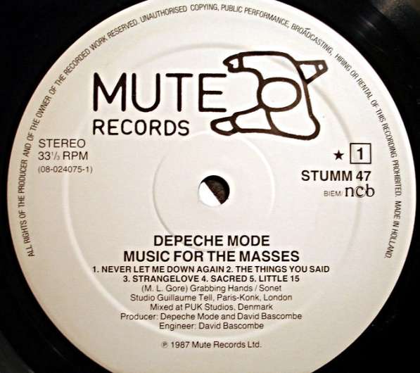 Пластинка виниловая Depeche Mode ‎– Music For The Masses в Санкт-Петербурге