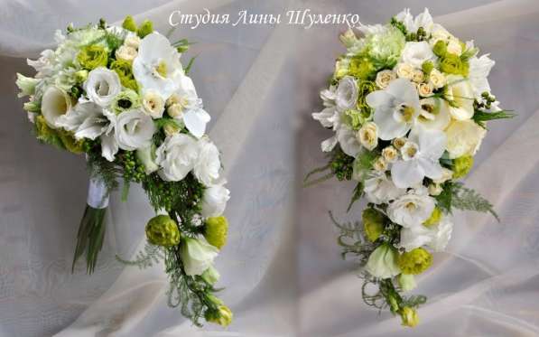 Свадебный букет невесты, студия флористики в Крыму в Симферополе фото 7