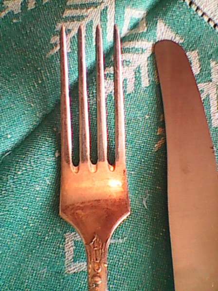 Комплек серебрянных ложек вилок чайной ложки ножа в фото 3