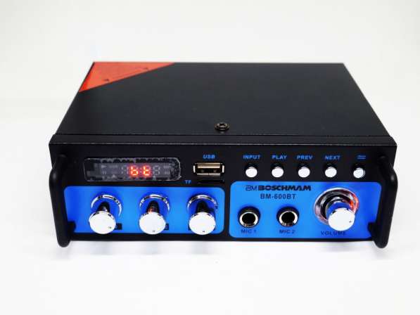 Усилитель BM AUDIO BM-600BT USB Блютуз 300W+300W 2х канальны в фото 4