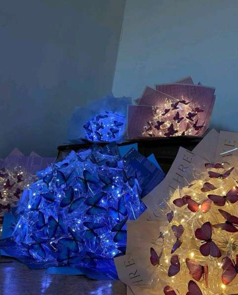 Букеты из атласных лент в Москве