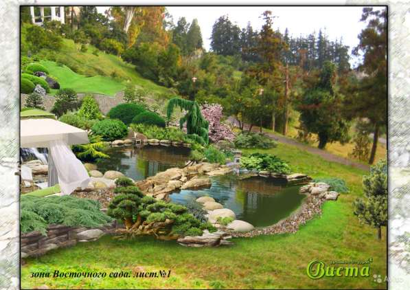 Ландшафтный дизайн с озеленением полный пакет в Краснодаре