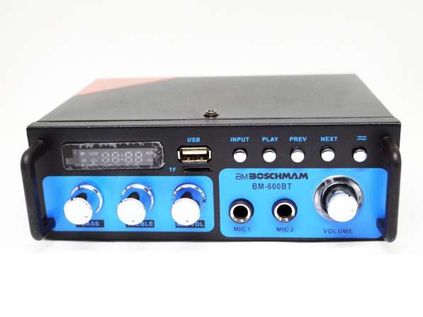 Усилитель BM AUDIO BM-600BT USB Блютуз 300W+300W 2х канальны в фото 5