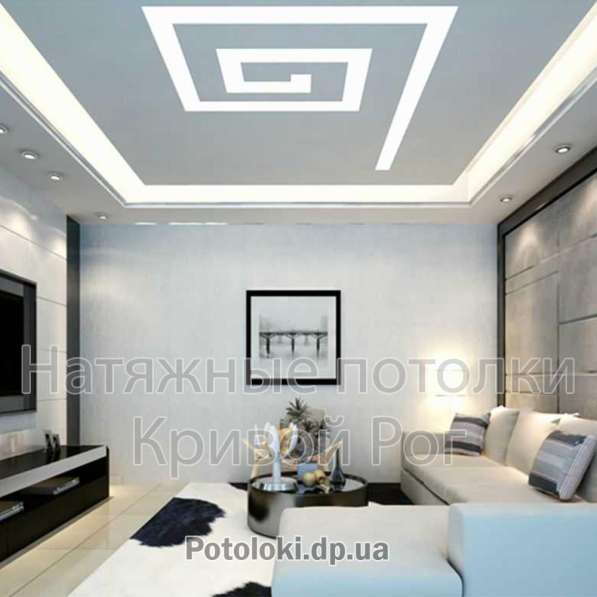 Натяжные потолки кривой рог в фото 12