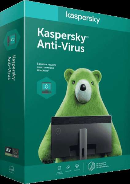Kaspersky Anti-Virus — 1 год на 2 устройства