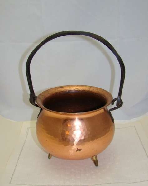 Кашпо медное винтажное (Q320) в Москве фото 6