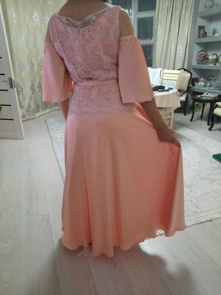 Продам нарядное платье-костюм нежно розового-персикового цв в фото 3