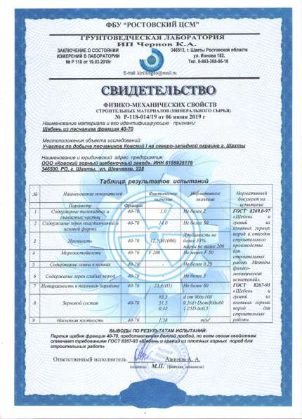 Щебень в Шахтах фото 4