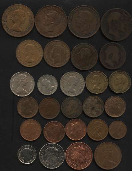 Монеты Англии, Италии, Дании, Швеции и Финляндии в наборах