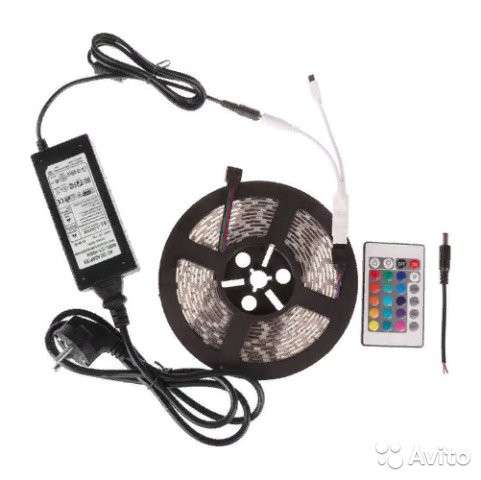 Светодиодная лента RGB-5050 разноцветная