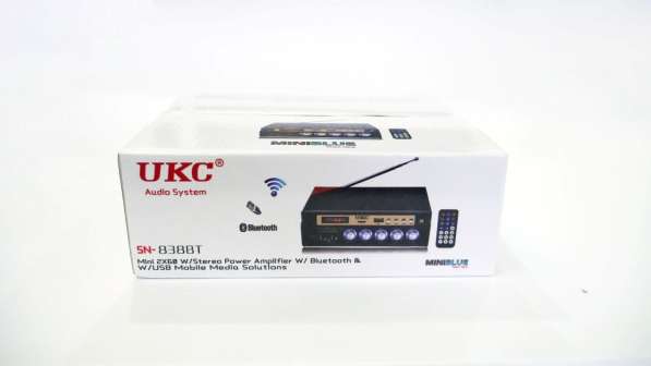 Усилитель звука UKC SN-838BT USB+SD+AUX+Bluetooth+Караоке в фото 5