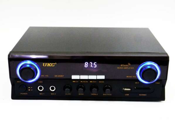 Усилитель UKC SN-302BT - Bluetooth, USB, SD, FM,MP3! Караоке в фото 5