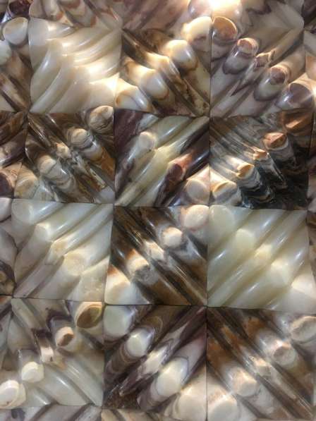 Мозаика из природного камня оникса травертина мрамора в Сочи фото 8