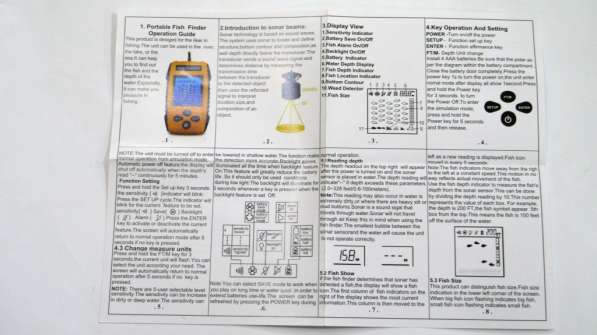 Эхолот Fish Finder TL88E в 