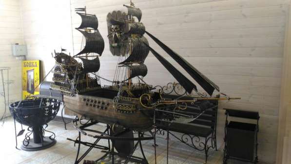 Корабль, выполненный методом художественной ковки в Набережных Челнах фото 3