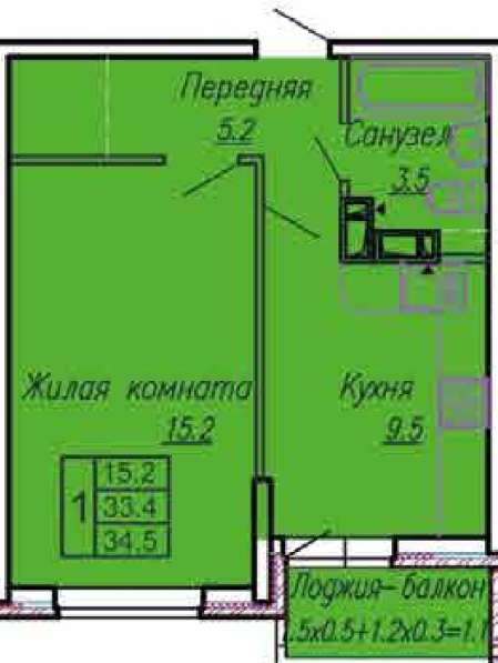 Продам квартиру в новом доме в Краснодаре фото 8