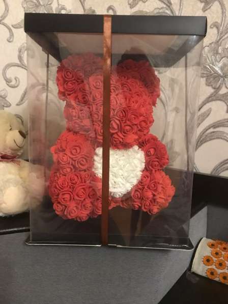 Декоративный мишка из роз в Иванове