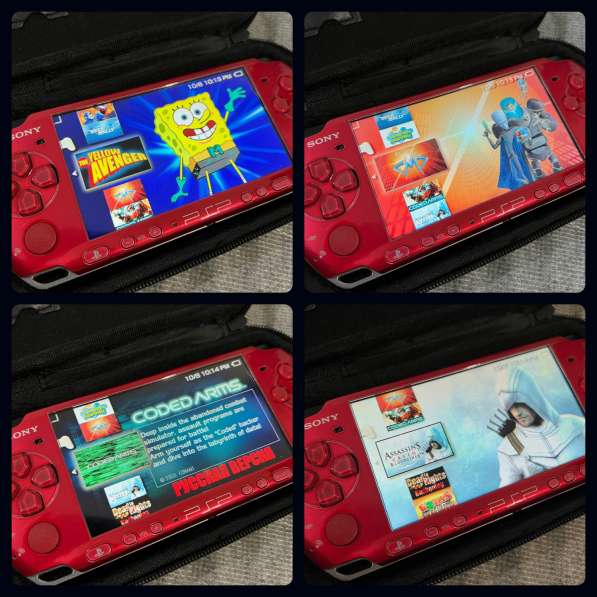 Sony PSP 3008 лимитированная красная, 40 + игр в Екатеринбурге фото 3