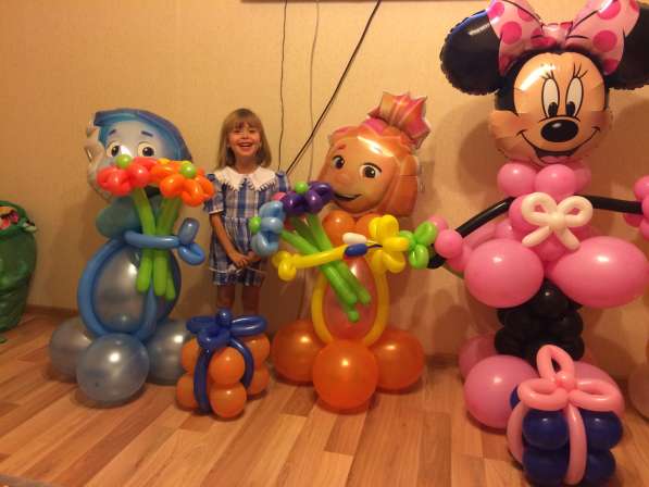 Воздушные шары с гелием, фигуры из шаров