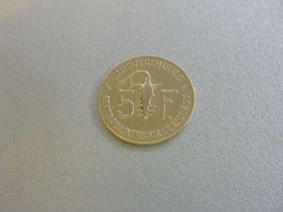 Монета 5 Франков 1982 год Западная Африка в Москве фото 3