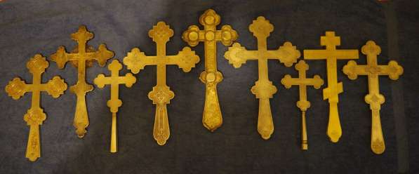 Коллекция из 9-ти старинных напрестольных крестов. XIX век в Санкт-Петербурге фото 4