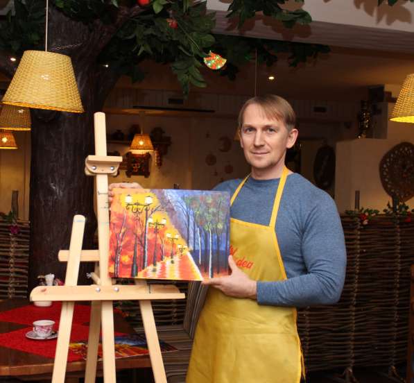 Рисуем картину на холсте на день рождения в Екатеринбурге