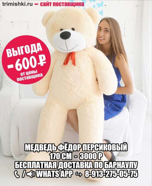 Плюшевые медведи / мишки в Барнауле, доставка в Барнауле фото 30