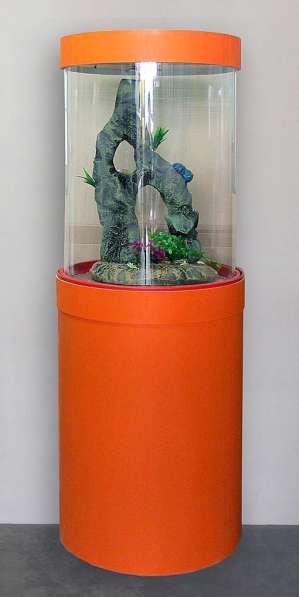 Цилиндрический аквариум на 130 литров в Уфе фото 5